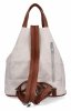 Modny Plecak Damski firmy Herisson 1502H308 Beżowy/Rudy